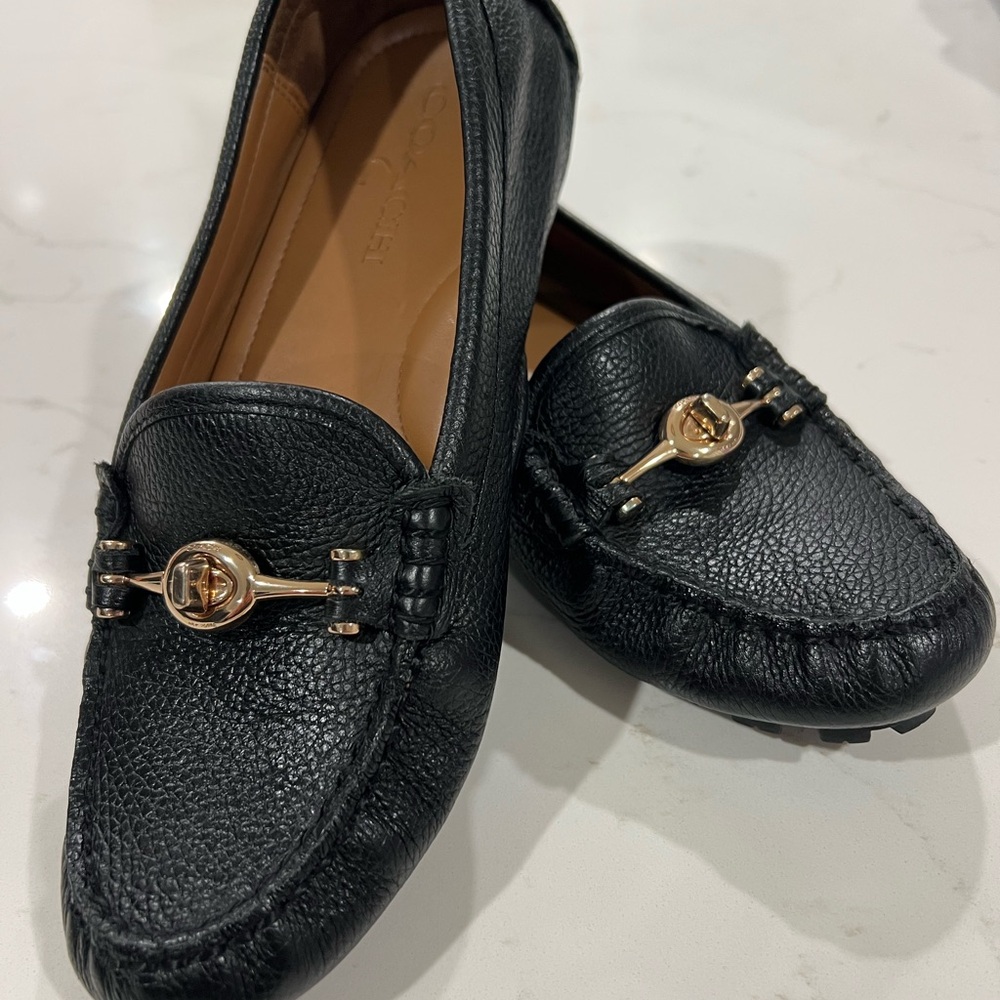 (SOLD) COACH Arlene Turnlock Driver moccasin